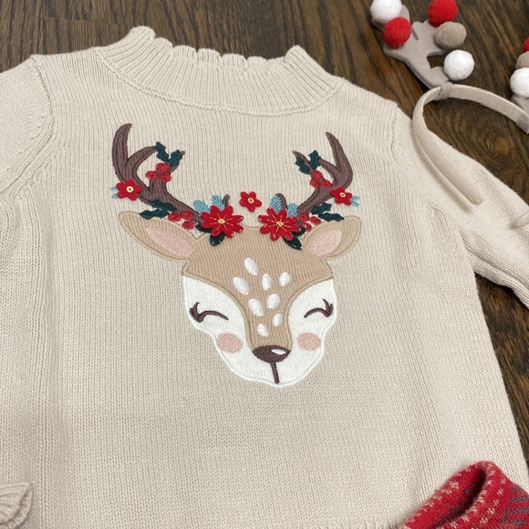 Cynthia Rowley Reindeer Matching Set size 5T - Picture 2 of 14